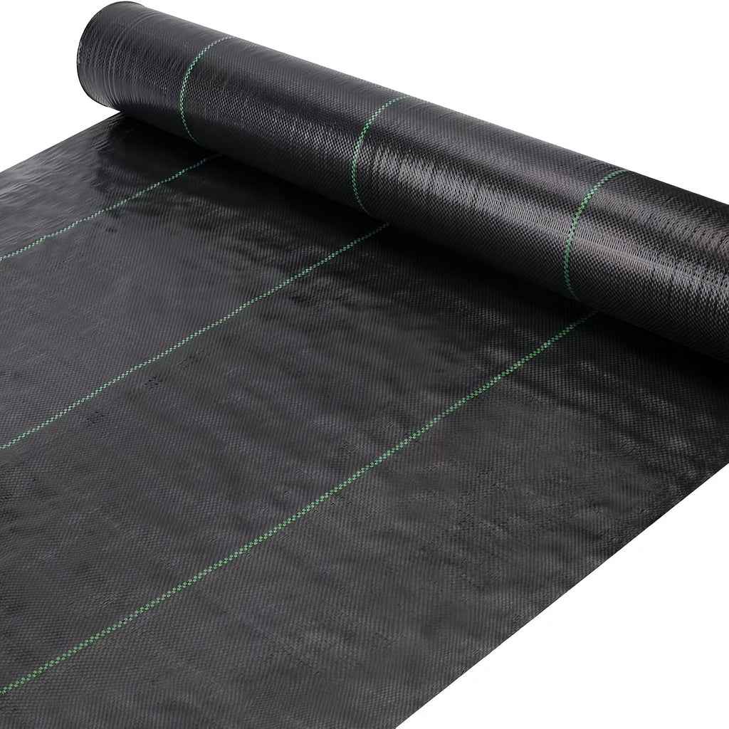 1-Roll Heavy-Duty Landscape Weed Barrier Landscape Cloth - Large 2.62x49.2ft Weed Suppressant Sheet, Durable Garden Groundcover for Weed Prevention, Soil Erosion Control, Driveways, Pathways, Flower Beds - Easy Installation O