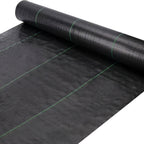 1-Roll Heavy-Duty Landscape Weed Barrier Landscape Cloth - Large 2.62x49.2ft Weed Suppressant Sheet, Durable Garden Groundcover for Weed Prevention, Soil Erosion Control, Driveways, Pathways, Flower Beds - Easy Installation O