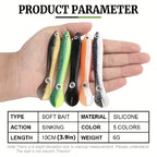 5pcs Bionic Soft Fishing Lure with Slip Mechanism