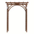 Beautiful And Practical Garden Arch Dark Brown