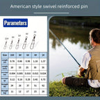50/100pcs American Swivel Reinforced Pin