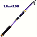 Sougayilang Telescopic Fishing Rods 1.8~3.3m Glass Fiber Spinning Rod