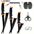 10pcs Stainless Steel Knife Set with Non-Slip Handles