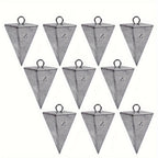 6/10pcs Pyramid Sinkers Fishing Weights Fishing Sinkers, available weights are 1oz, 2oz, 3oz, 4oz, 5oz, 6oz, 8oz