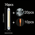 100pcs Luminous Float Sticks With Accessories - Night Fishing Supplies