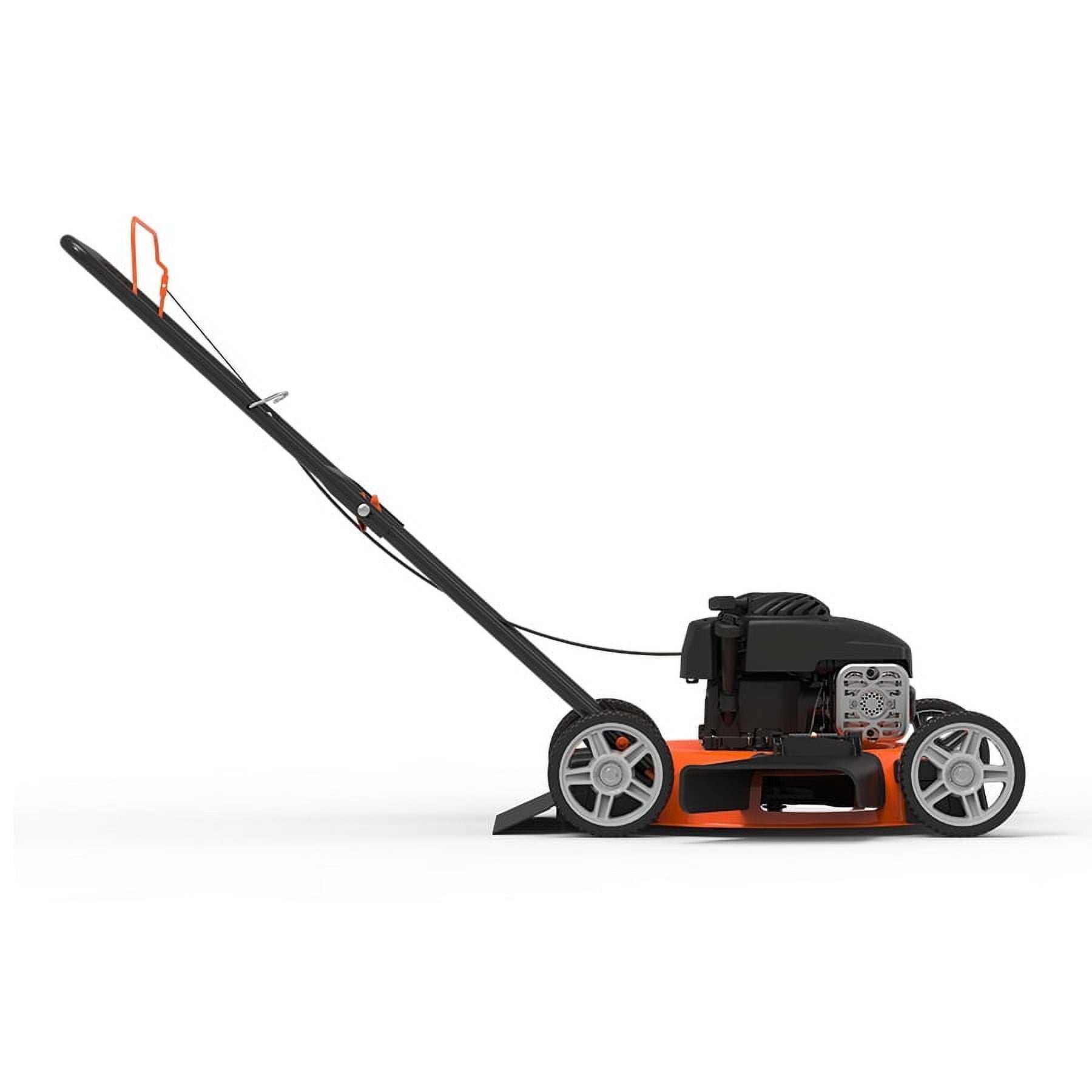 Gas Lawn Mower, 125cc Made in the USA Briggs & Stratton® e450 engine,  Adjustable Cutting Heights, 20" Cutting Path, 7" Wheels, TCI Ignition 2-year warranty