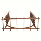 Beautiful And Practical Garden Arch Dark Brown