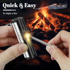 5 Pack Permanent Match Lights, Flint Metal Match Lights, Waterproof Emergency Survival Match Lights