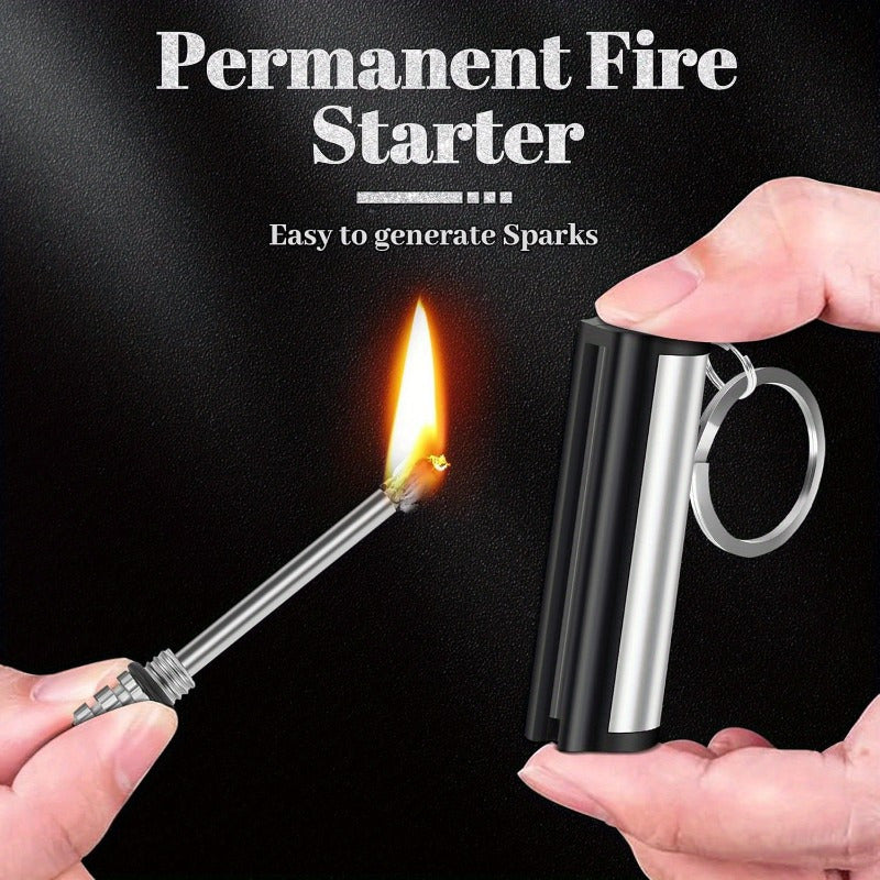 5 Pack Permanent Match Lights, Flint Metal Match Lights, Waterproof Emergency Survival Match Lights