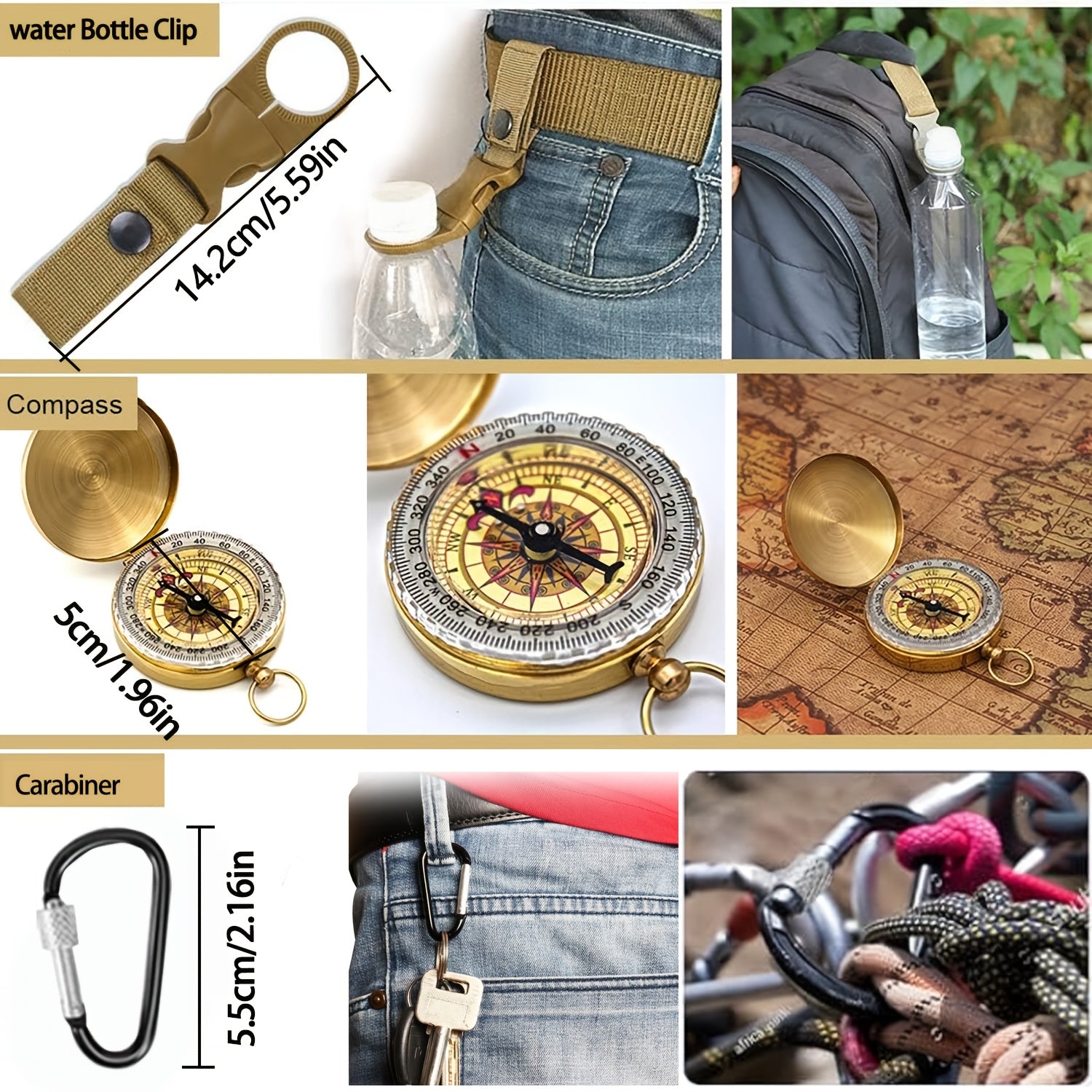 Survival Gear And Equipment 15 In 1, Outdoor Emergency Survival Kit