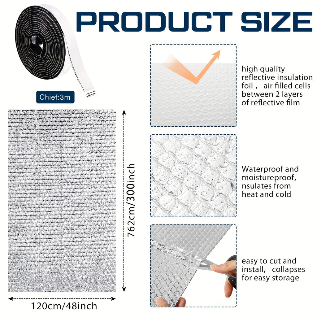 RV Window Insulation Kit (Silvery, 600 X 48 Inches)