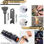 Survival Gear And Equipment 15 In 1, Outdoor Emergency Survival Kit
