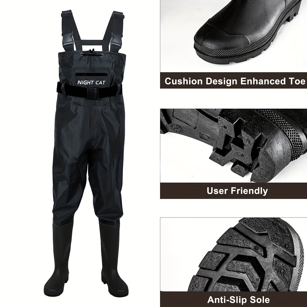 Waders For Men And Women, Waterproof Chest Wader With Bootfoot Size 6 To 14