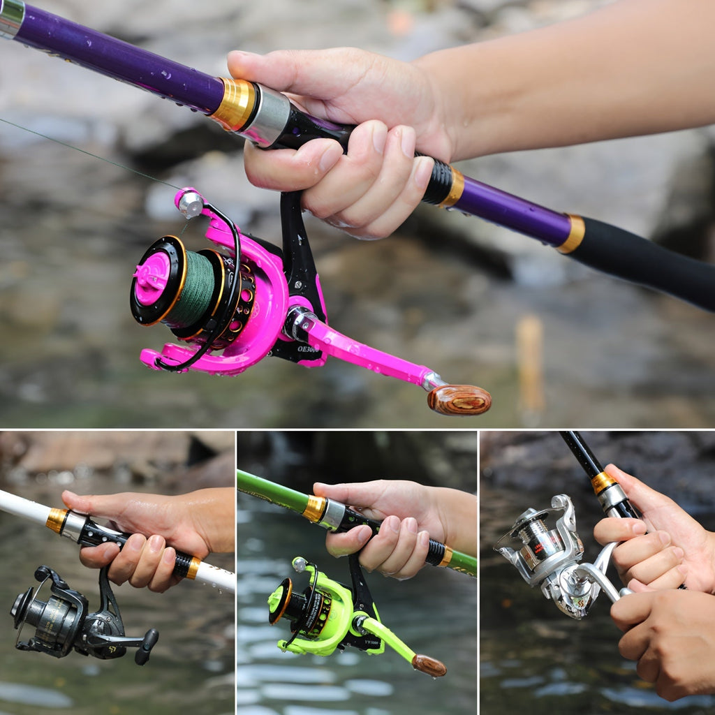 Sougayilang Telescopic Fishing Rods 1.8~3.3m Glass Fiber Spinning Rod