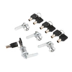 1Set Drawer Tubular Cam Lock For Door Mailbox Cupboard Cabinet  +Locking Plate Furniture Hardware 16/20/25/30mm with Alike Keys