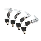 1Set Drawer Tubular Cam Lock For Door Mailbox Cupboard Cabinet  +Locking Plate Furniture Hardware 16/20/25/30mm with Alike Keys