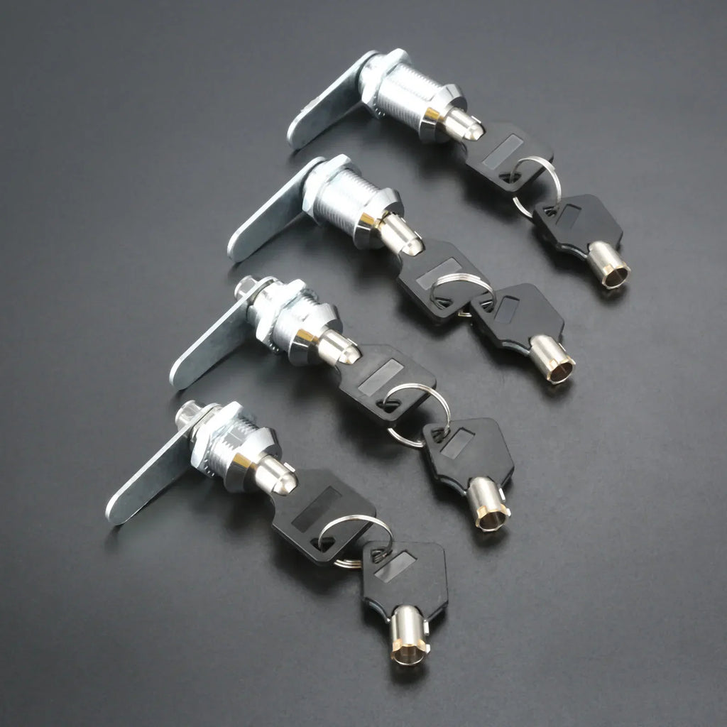 1Set Drawer Tubular Cam Lock For Door Mailbox Cupboard Cabinet  +Locking Plate Furniture Hardware 16/20/25/30mm with Alike Keys