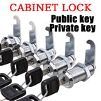 5/20 Sets Security Lock Metal Cylinder Cabinet Locker Cam Lock With Keys Security Mailbox Lock Drawer 16mm/20MM/25MM/30MM