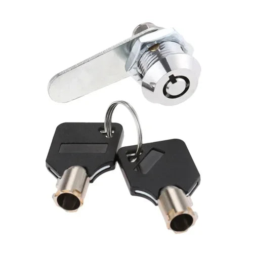1Set Drawer Tubular Cam Lock For Door Mailbox Cupboard Cabinet  +Locking Plate Furniture Hardware 16/20/25/30mm with Alike Keys