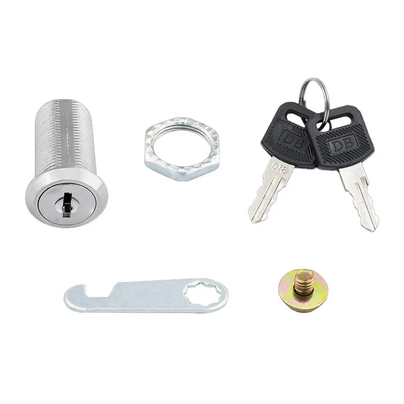 5/20 Sets Security Lock Metal Cylinder Cabinet Locker Cam Lock With Keys Security Mailbox Lock Drawer 16mm/20MM/25MM/30MM