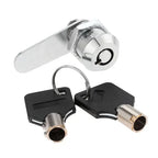 1Set Drawer Tubular Cam Lock For Door Mailbox Cupboard Cabinet  +Locking Plate Furniture Hardware 16/20/25/30mm with Alike Keys