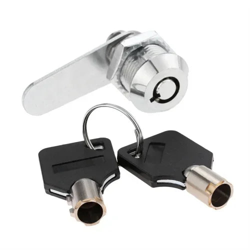 1Set Drawer Tubular Cam Lock For Door Mailbox Cupboard Cabinet  +Locking Plate Furniture Hardware 16/20/25/30mm with Alike Keys