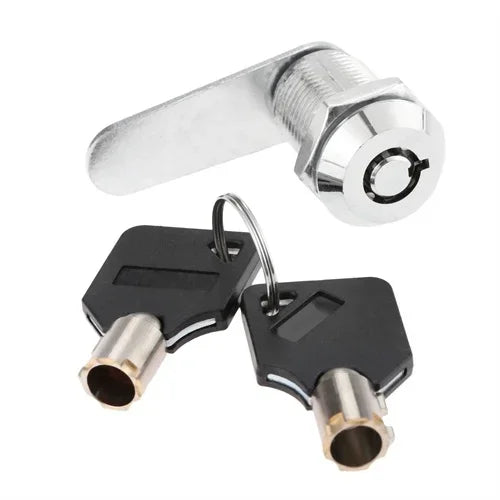 1Set Drawer Tubular Cam Lock For Door Mailbox Cupboard Cabinet  +Locking Plate Furniture Hardware 16/20/25/30mm with Alike Keys