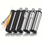 5 Pack Permanent Match Lights, Flint Metal Match Lights, Waterproof Emergency Survival Match Lights