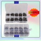 100-Piece Carbon Steel Fishing Hook Set