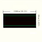 1-Roll Heavy-Duty Landscape Weed Barrier Landscape Cloth - Large 2.62x49.2ft Weed Suppressant Sheet, Durable Garden Groundcover for Weed Prevention, Soil Erosion Control, Driveways, Pathways, Flower Beds - Easy Installation O