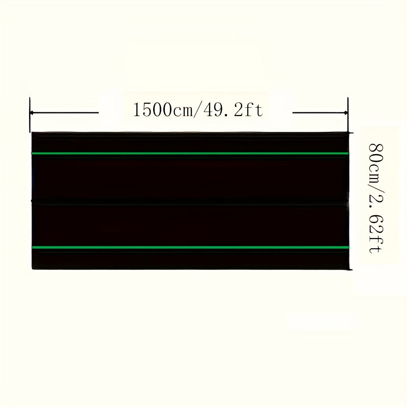 1-Roll Heavy-Duty Landscape Weed Barrier Landscape Cloth - Large 2.62x49.2ft Weed Suppressant Sheet, Durable Garden Groundcover for Weed Prevention, Soil Erosion Control, Driveways, Pathways, Flower Beds - Easy Installation O