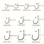 100-Piece Carbon Steel Fishing Hook Set